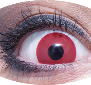 Lentilles de contact fantaisie - journaliËres - úil rouge - la paire - PRIX NET