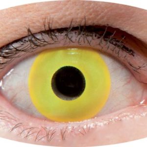 Lentilles de contact fantaisie - úil jaune - la paire - PRIX NET