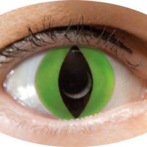 Lentilles de contact fantaisie - úil de chat - vert - la paire - PRIX NET