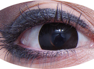 Lentilles de contact fantaisie - journaliËres - úil noir - la paire - PRIX NET
