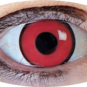 Lentilles de contact fantaisie - Manson - úil rouge cerclÈ noir - la paire - PX NET