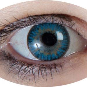 Lentilles de contact fantaisie - iris bleu - la paire - PRIX NET