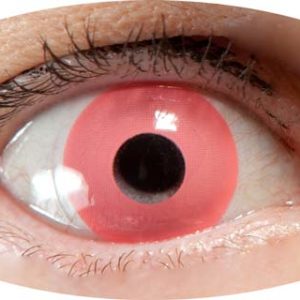 Lentilles de contact fantaisie - úil rose - la paire - PRIX NET