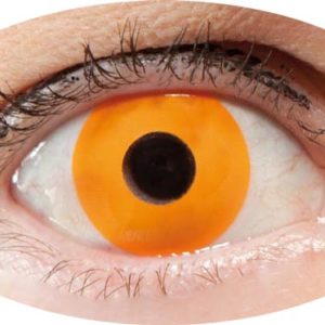 Lentilles de contact fantaisie - úil orange - la paire - PRIX NET