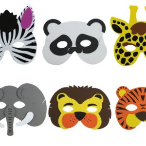 Loup enfant EVA animaux sauvages - 6 modËles assortis