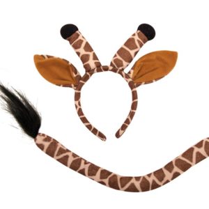 Set de girafe luxe - serre-tÍte et queue