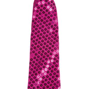 Cravate sequins avec Èlastique - rose