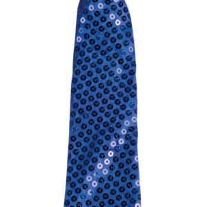 Cravate sequins avec Èlastique - bleu