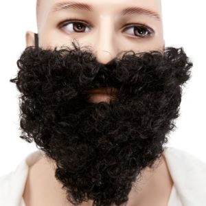 Moustache + barbe frisÈe - noir