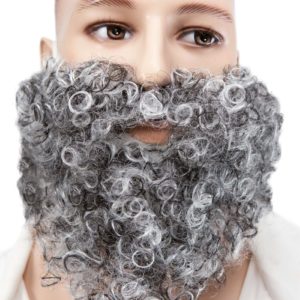 Moustache + barbe frisÈe - gris