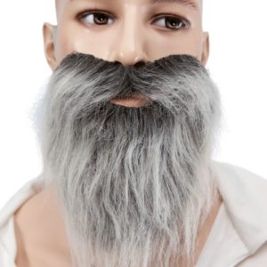 Moustache + barbe raide - gris