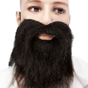 Moustache + barbe raide - noir