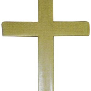 Croix de moine - plastique - or - 23 cm