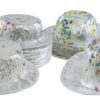 Chapeau cello souple - assortis - argent confettis multi - carton de 50