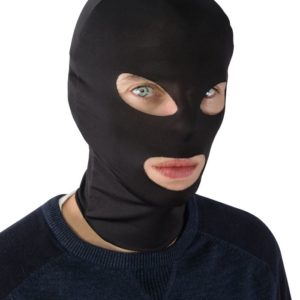 Cagoule de cambrioleur adulte - tissu - noir