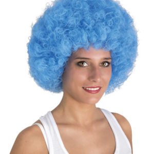 Perruque WILLY - afro - bleu