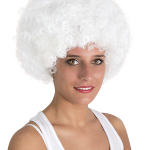 Perruque WILLY - afro - blanc