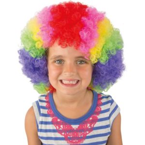 Perruque enfant pop clown - multicolore