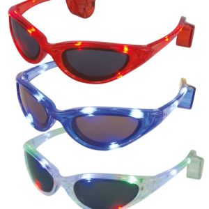 Lunettes LED - couleurs assorties