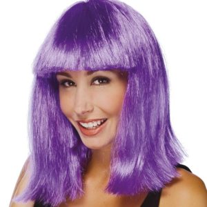 Perruque STAR - carrÈ - violet