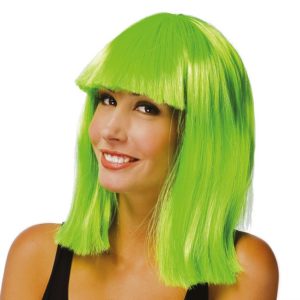 Perruque STAR - carrÈ - vert fluo