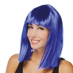 Perruque STAR - carrÈ - bleu