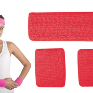 Set bandeau et poignets Èponge - rouge