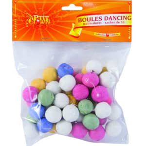 Boules dancing multicolores - sachet de 50