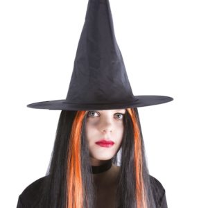 Chapeau sorciËre adulte - tissu noir