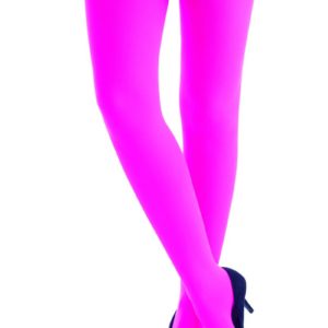 Collant opaque - fluo - rose