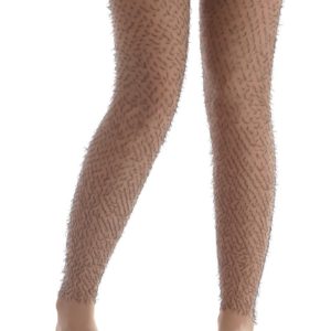 Collant couleur peau avec "poils"