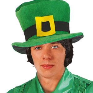 Chapeau velours HDF vert St Patrick adulte