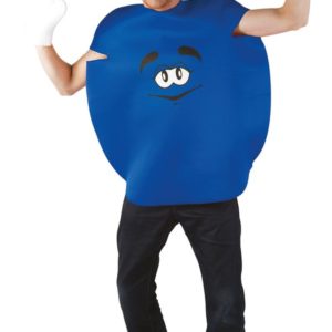 Costume adulte bonbon rond - bleu - taille unique