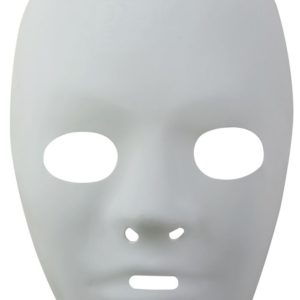 Masque adulte blanc PVC - taille 3