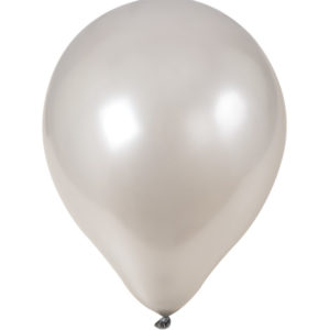 Ballon 10" - sachet de 10 - mÈtallisÈ argent