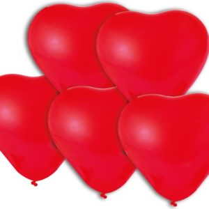 Ballon - sachet de 5 - Cúur rouge