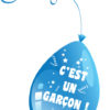 Ballon 10" - sachet de 10 - "c'est un garÁon" - bleu