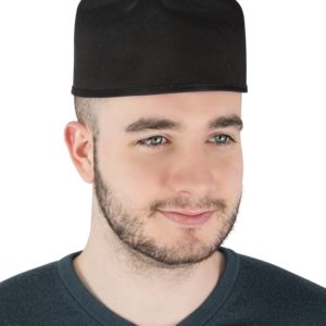 Chapeau feutre curÈ "barette" adulte - noir