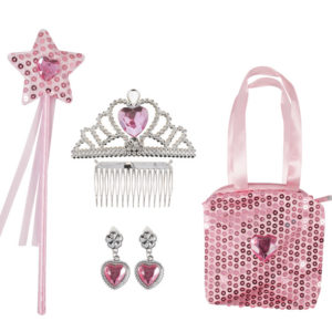 Coffret accessoires de princesse - rose