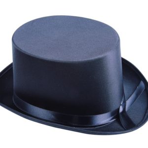 Chapeau tissu satinÈ adulte - HDF - noir