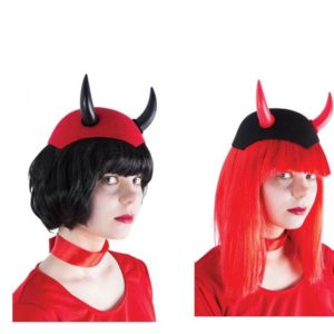 Chapeau feutre diable adulte - 2 assortis