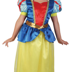 Costume enfant luxe princesse jaune et bleue - L