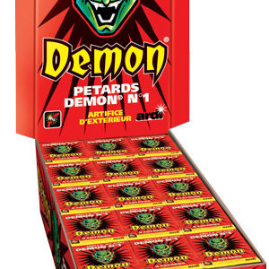 PÈtard dÈmon n∞1 - F2 - le prÈsentoir de 150 boÓtes de 8 pÈtards - PRIX NET