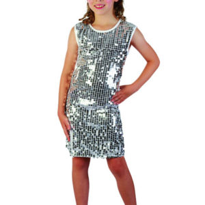 Costume enfant luxe robe disco - M