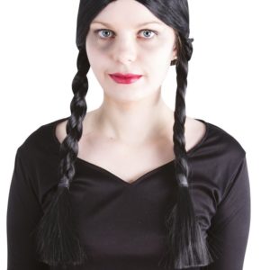 Perruque MERCREDI - tresses noires