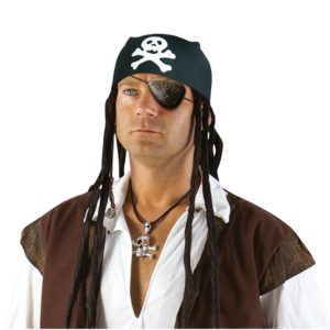 Foulard de pirate feutre adulte