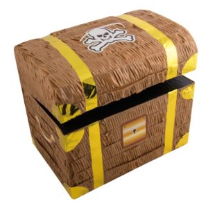 Pinata coffre de pirate - 34 x 23 x 31 cm