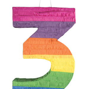 Pinata chiffre - 3 - 50 x 35 x 10 cm