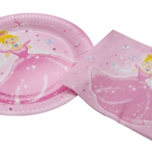 Gobelet carton - 20 cl - princesse rose - Sachet de 6