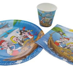 Serviette papier - 33 x 33 cm - pirates - Sachet de 12